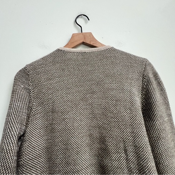 Garnet Hill fair Isle knit draped sweater open cardigan longline Wool Alpaca - Picture 7 of 11